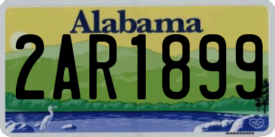 AL license plate 2AR1899