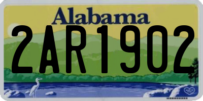 AL license plate 2AR1902