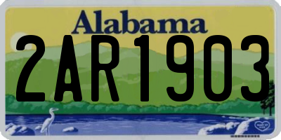 AL license plate 2AR1903