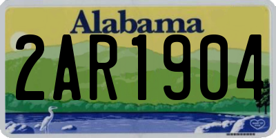 AL license plate 2AR1904