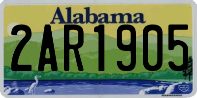 AL license plate 2AR1905