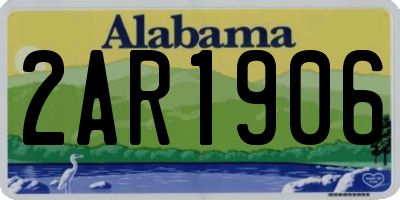 AL license plate 2AR1906