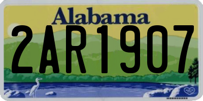 AL license plate 2AR1907