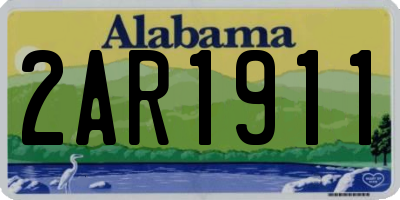 AL license plate 2AR1911