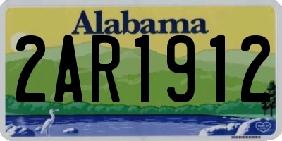 AL license plate 2AR1912