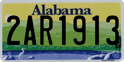 AL license plate 2AR1913
