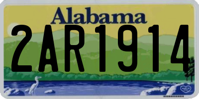 AL license plate 2AR1914