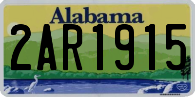AL license plate 2AR1915