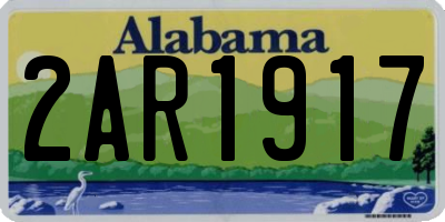 AL license plate 2AR1917