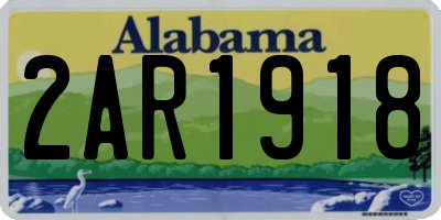 AL license plate 2AR1918