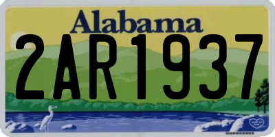 AL license plate 2AR1937