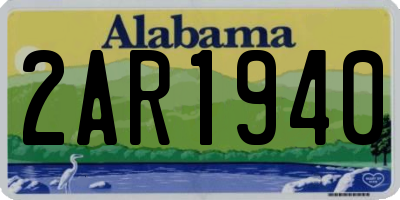 AL license plate 2AR1940