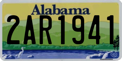 AL license plate 2AR1941