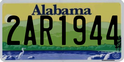AL license plate 2AR1944
