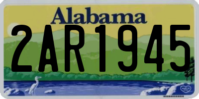 AL license plate 2AR1945