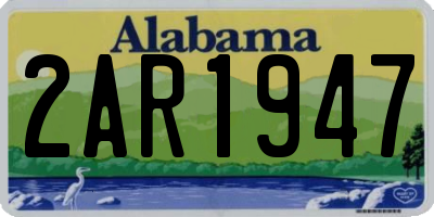 AL license plate 2AR1947