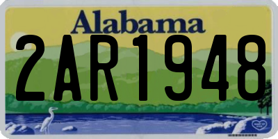 AL license plate 2AR1948