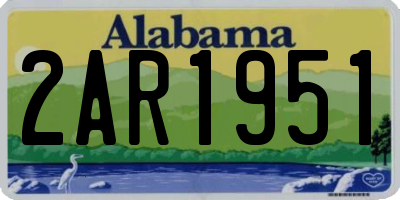 AL license plate 2AR1951