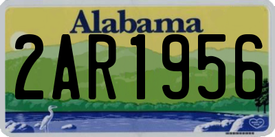 AL license plate 2AR1956