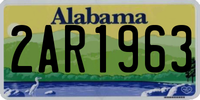 AL license plate 2AR1963