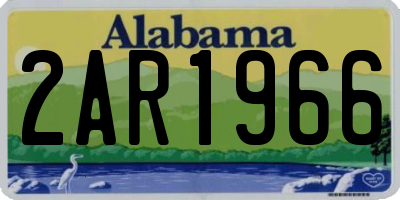 AL license plate 2AR1966