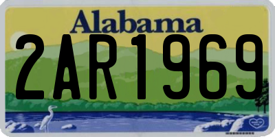 AL license plate 2AR1969