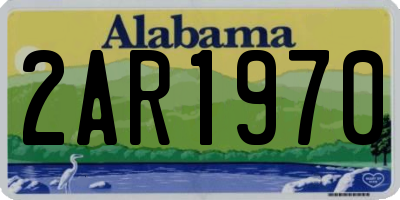 AL license plate 2AR1970