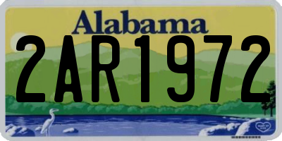 AL license plate 2AR1972