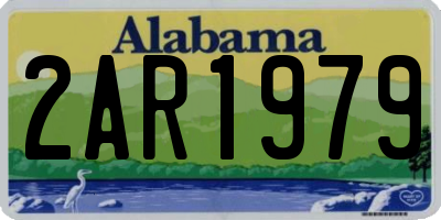 AL license plate 2AR1979