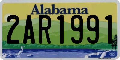 AL license plate 2AR1991