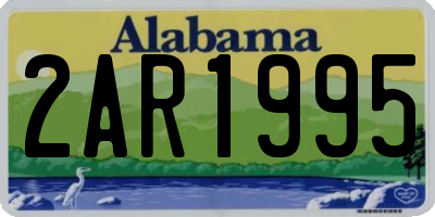 AL license plate 2AR1995