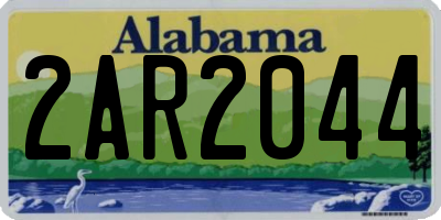 AL license plate 2AR2044