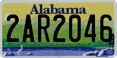 AL license plate 2AR2046