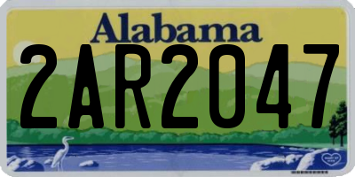 AL license plate 2AR2047