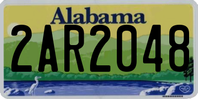 AL license plate 2AR2048
