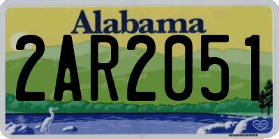 AL license plate 2AR2051