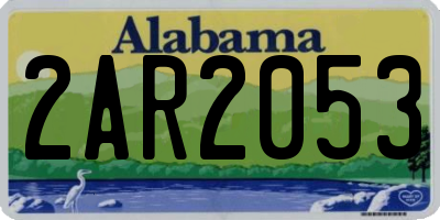 AL license plate 2AR2053