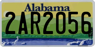 AL license plate 2AR2056