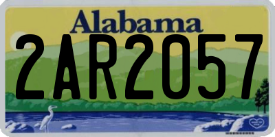 AL license plate 2AR2057