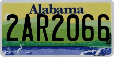AL license plate 2AR2066