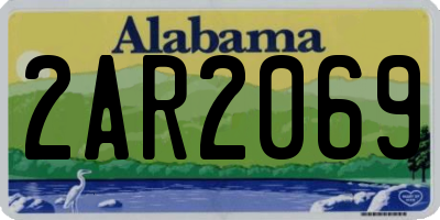 AL license plate 2AR2069
