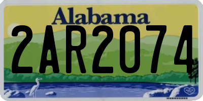 AL license plate 2AR2074