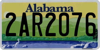 AL license plate 2AR2076