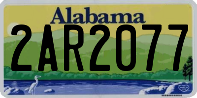 AL license plate 2AR2077