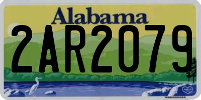 AL license plate 2AR2079