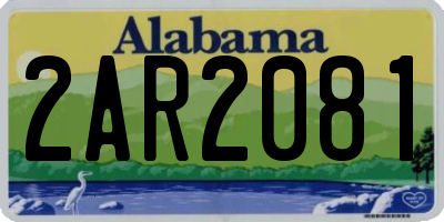 AL license plate 2AR2081