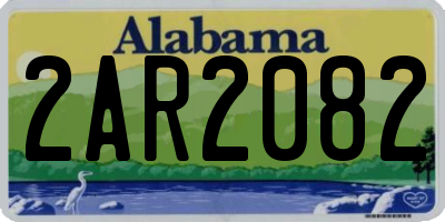 AL license plate 2AR2082