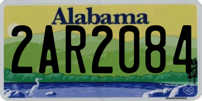 AL license plate 2AR2084