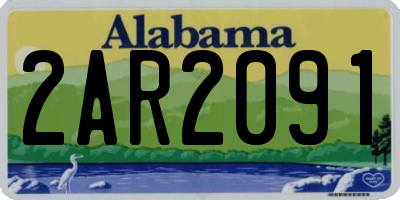 AL license plate 2AR2091