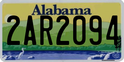AL license plate 2AR2094